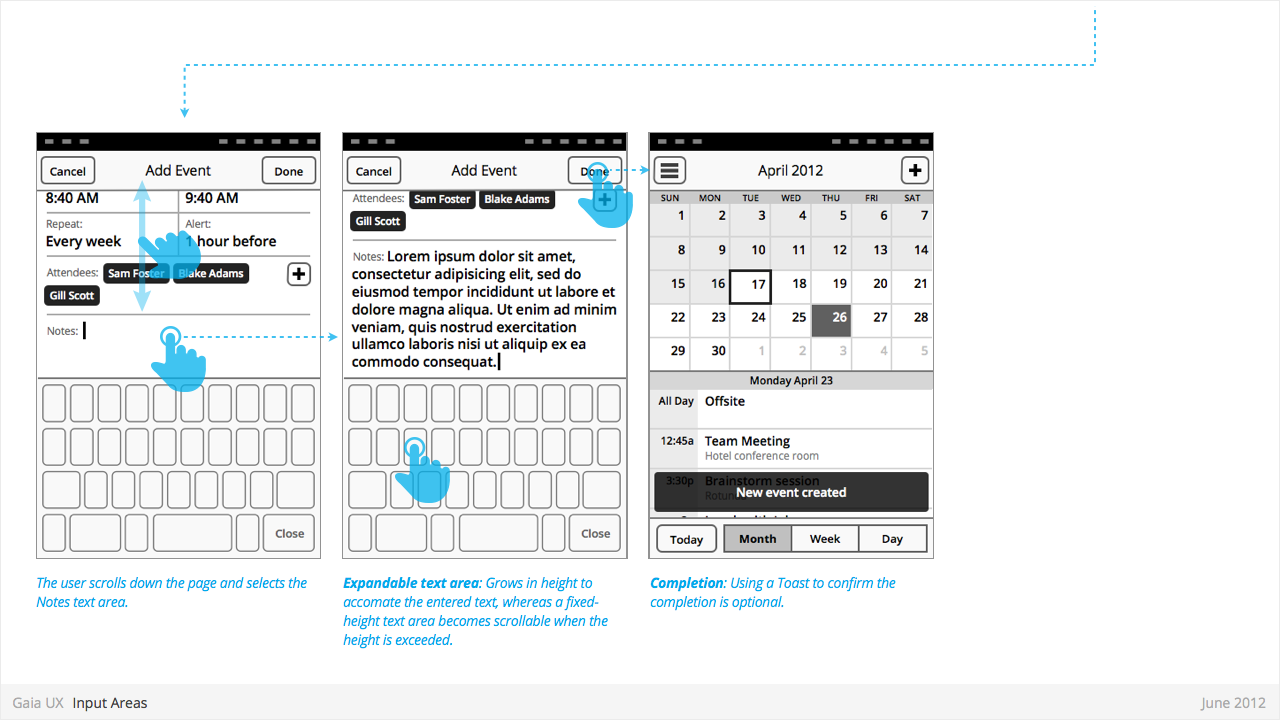 Input Areas 6