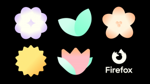 Firefox Flowers Wallpaper Desktop Dark